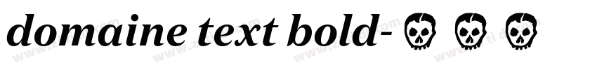 domaine text bold字体转换